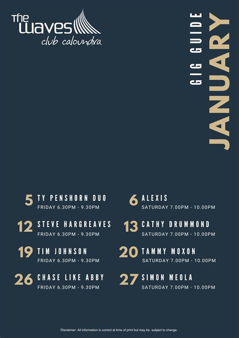 caloundra gig guide|Gig Guide .
